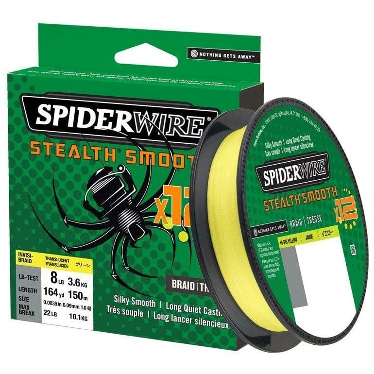 Berkley SpiderWire Stealth Smooth 12 Hi Vis Yellow 150m 3 Berkley SpiderWire Stealth Smooth 12 Hi Vis Yellow 150m