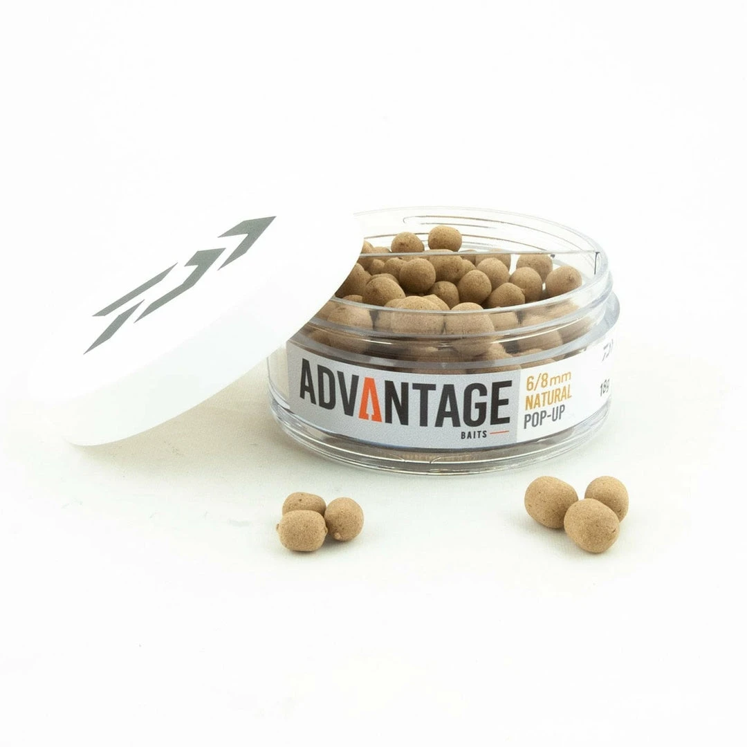 DAIWA Advantage Pop Up 8/10mm Natural 3 DAIWA Advantage Pop Up 8/10mm Natural