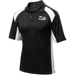 DAIWA Polo Shirt Black / White