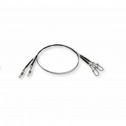 DAM EFFZETT Coated Core7 Sping Leader Black 40cm / 20kg / 2pcs