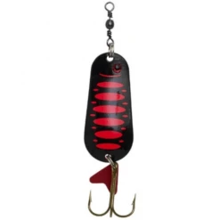 DAM EFFZETT Standard Spoon 10cm 60g Fluo Red / Black UV Metalne Varalice