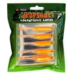 Silikonske Varalice DRENNAN E-SOX Big Eye Fry Split Orange Flash