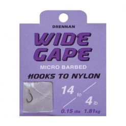Drennan Wide Gape Navezane Udice I Najlon