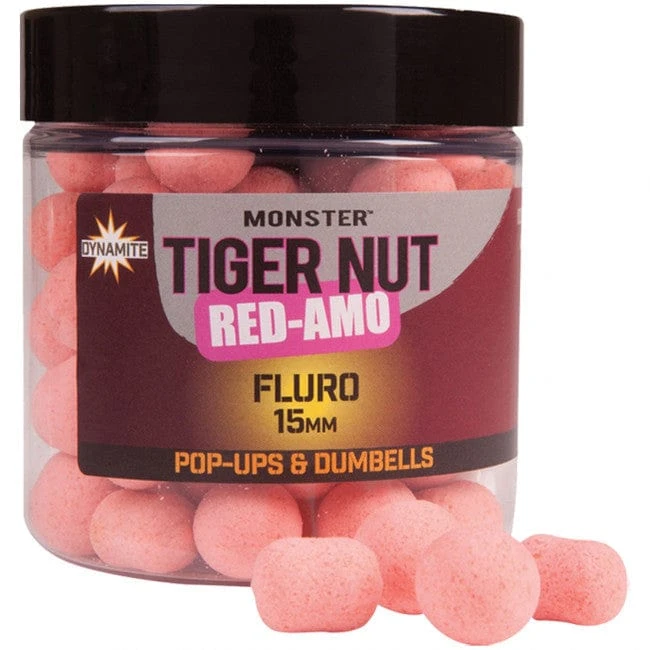 Dynamite Baits Flouro Pop-Up Red-Amo Fluoro Pink Pop-Up + Dumbells - 15mm 3 Dynamite Baits Flouro Pop-Up Red-Amo Fluoro Pink Pop-Up + Dumbells - 15mm