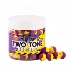 Pop Up Mamci Dynamite Baits Plum & Pineapple 15mm Fluro Two Tone Pop Ups