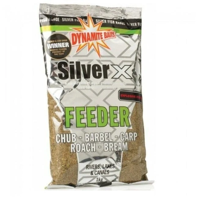 Dynamite Baits Silver X Feeder Explosive Mix 1kg 3 Dynamite Baits Silver X Feeder Explosive Mix 1kg