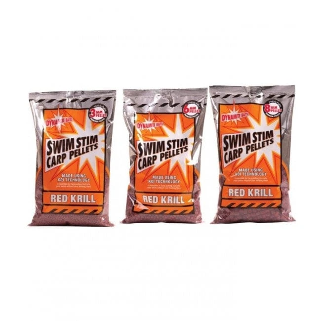 Dynamite Baits Swim Stim Red Krill Pellets 8mm 900g 3 Dynamite Baits Swim Stim Red Krill Pellets 8mm 900g