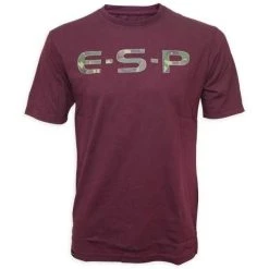 Odjeća I Obuća ESP T-Shirt Camo Logo Maroon 2XL