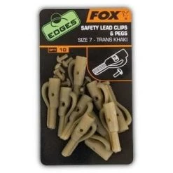 Elementi Za Sisteme Fox Edges Safety Lead Clip + Pegs Size 7 Khaki