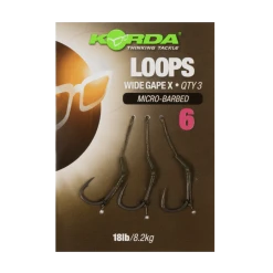 Gotovi Sistemi Korda Loop Rigs Size 6 DF Wide Gape X 18lb