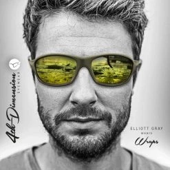 Odjeća I Obuća Korda Sunglasses Wraps Gloss Black/Brown Lens