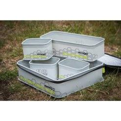 Roleri,držači,nastavci,bankstick MATRIX EVA Bait Cool Tray Light Grey Inc. 4 Tubs