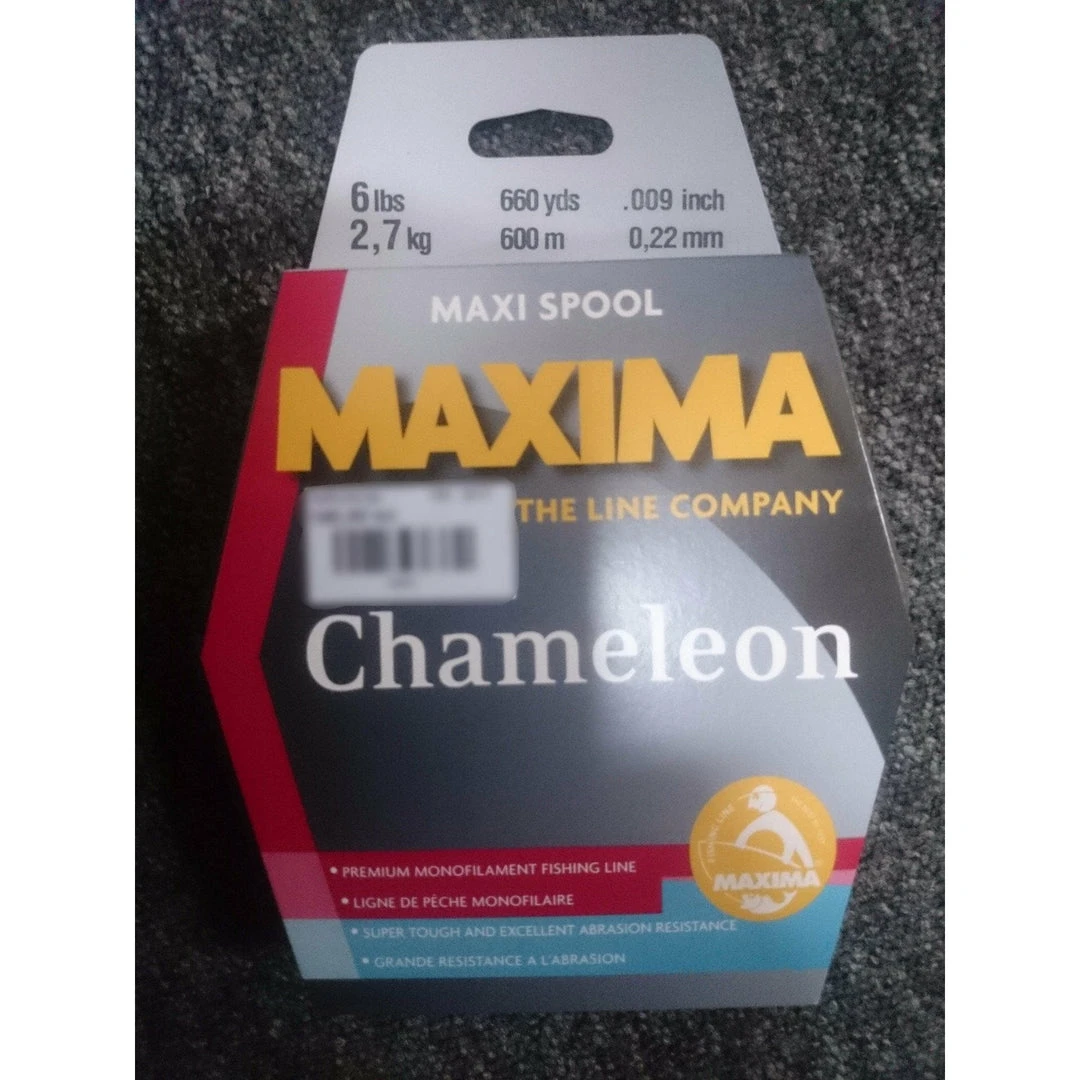 MAXIMA Maxi Spool Chameleon 2.7kg / 600m / 0.22mm Udice I Najlon 3 MAXIMA Maxi Spool Chameleon 2.7kg / 600m / 0.22mm Udice I Najlon