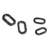 MIKADO Oval Rig Rings 4.5mm / Black Matt