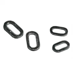 MIKADO Oval Rig Rings 4.5mm / Black Matt