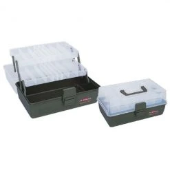 MIKADO Tackle Box - Plastic Box ABM 304 Dark ( 30x17x14cm )
