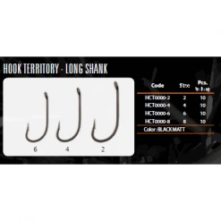 Udice MIKADO Territory Teflon Coating Hook - Long Shank