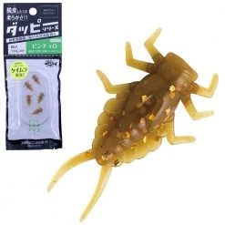 NIKKO KASEI Scented Floating Soft Bait Nymph Lure Mayfly 0.4in Brown Glitter Silikonske Varalice