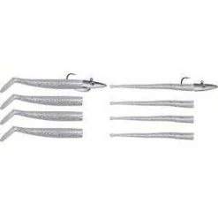 Silikonske Varalice Savage Gear Mini Sandeed Kit 10pcs ( 1+1+4+4 ) Glow