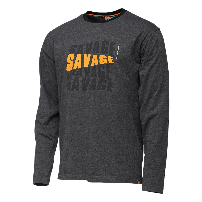 Odjeća Savage Gear Simply Savage Logo-Tee Long Sleeve XL 3 Odjeća Savage Gear Simply Savage Logo-Tee Long Sleeve XL