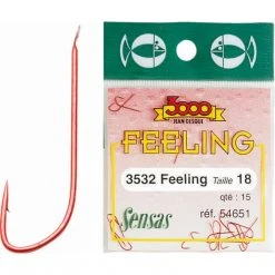 Udice I Najlon SENSAS HOOKS 3532 RED