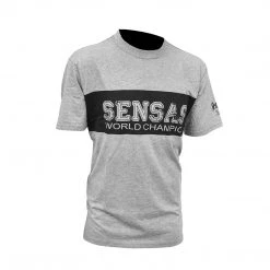 SENSAS T-SHIRT CLUB 2 COLOUR GREY&BLACK