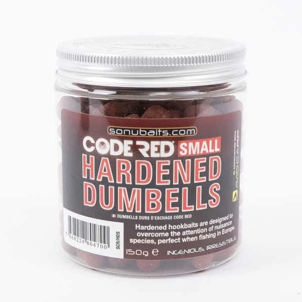Sonubaits Code Red Hardened Dumbells Small 3 Sonubaits Code Red Hardened Dumbells Small